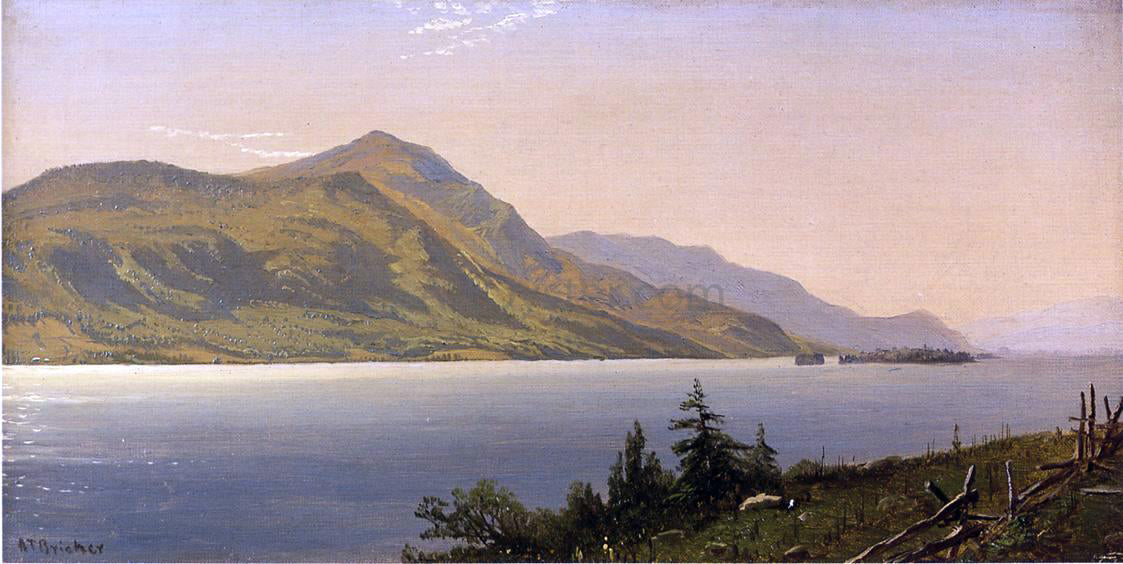  Alfred Thompson Bricher Tontue Mountain, Lake George (also known as Tongue Mountain, Lake George) - Canvas Print