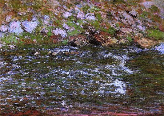  Claude Oscar Monet Torrent of  the Petite Creuse at Freeselines - Canvas Print
