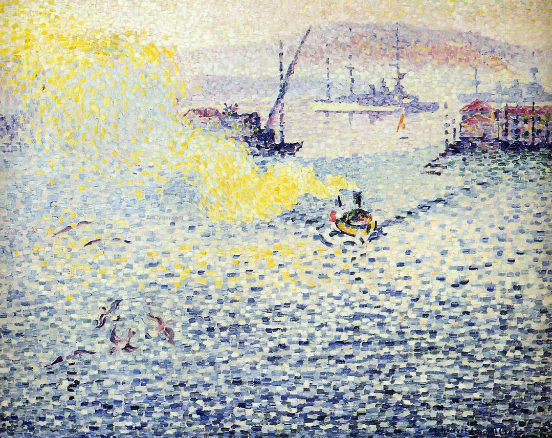  Henri Edmond Cross Toulon, Winter Morning - Canvas Print