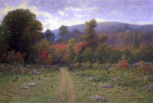  Richard B Gruelle Toward the Close of an Autumn Day - Canvas Print