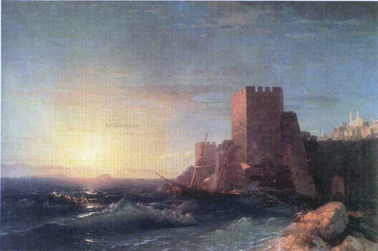  Ivan Constantinovich Aivazovsky Towers on the Rock Near Bosporus - Canvas Print