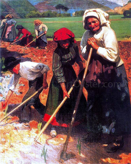  Ignacio Diaz Olano Trabajando en el Campo - Canvas Print