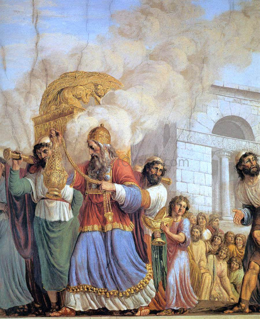  Luigi Ademollo Transportation of the Ark of the Covenant Containing the Tablets of the Law - Canvas Print