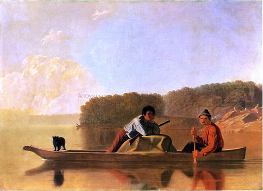  George Caleb Bingham Trappers' Return - Canvas Print