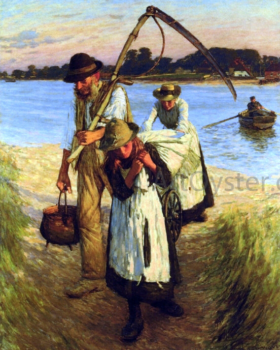  Henry Herbert La Thangue Traveling Harvesters - Canvas Print