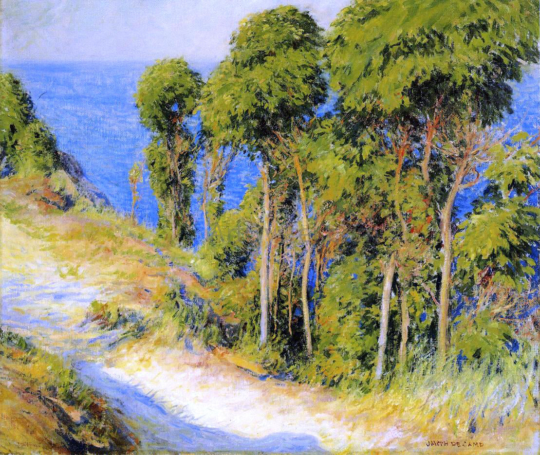  Joseph DeCamp Trees Along the Coast (also known as Road to the Sea) - Canvas Print