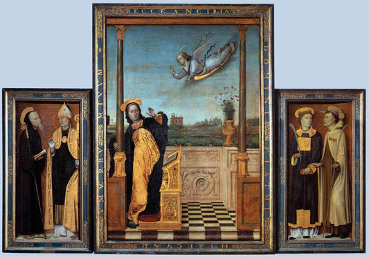  Carlo Braccesco Triptych - Canvas Print