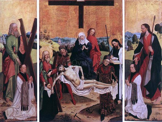  Master the Virgin Triptych of Canon Gerhard ter Streegen de Monte - Canvas Print