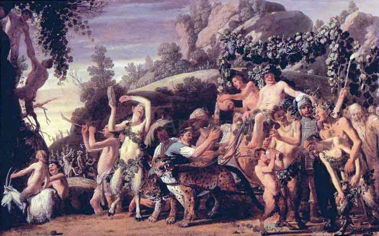  Claes Cornelisz Moeyaert Triumph of Bacchus - Canvas Print