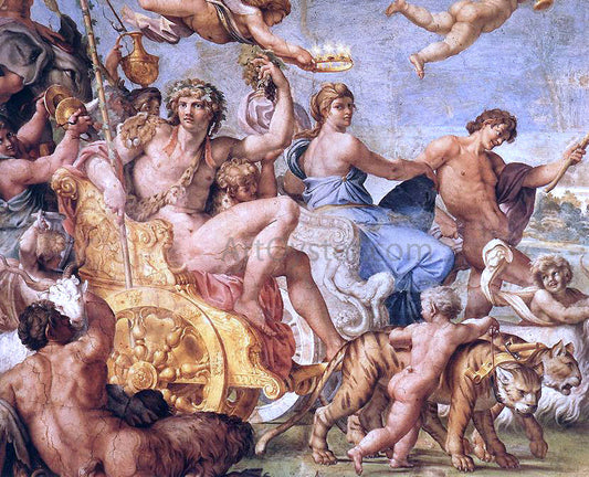  Annibale Carracci Triumph of Bacchus and Ariadne (detail: 1) - Canvas Print