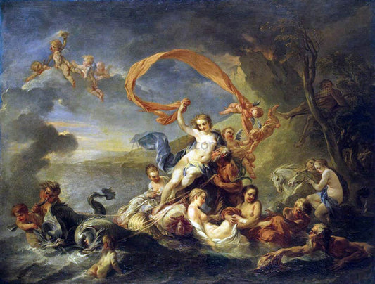  Jean-Baptiste Van Loo Triumph of Galatea - Canvas Print