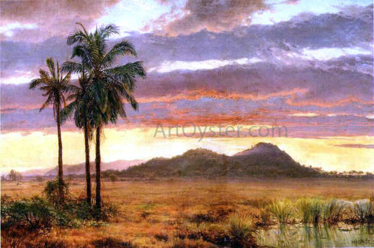  Louis Remy Mignot Tropical Landscape - Canvas Print