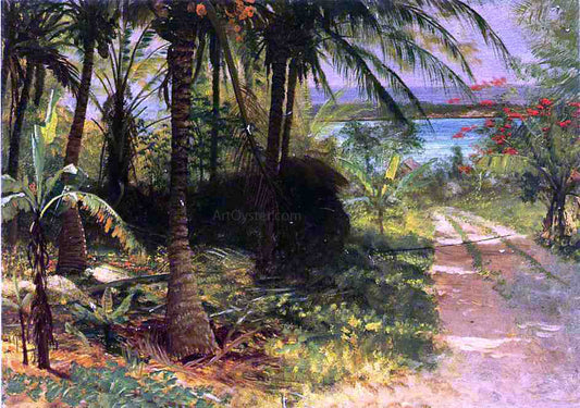  Albert Bierstadt A Tropical Landscape - Canvas Print