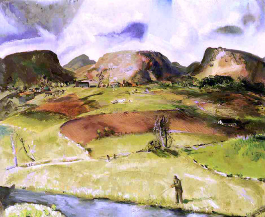  Julian Walbridge Rix Trout Stream and Mountains - Canvas Print