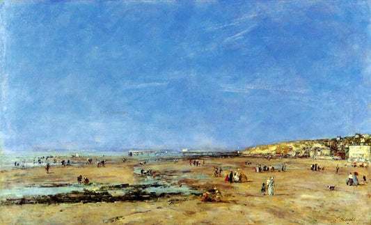 Eugene-Louis Boudin Trouville, Panorama of the Beach - Canvas Print