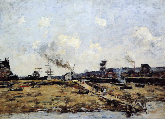  Eugene-Louis Boudin Trouville, the Ferry to Deauville - Canvas Print