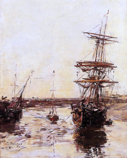  Eugene-Louis Boudin Trouville: the Outer Harbor - Canvas Print