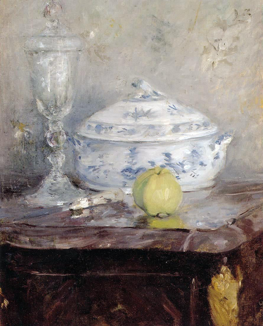  Berthe Morisot Tureen and Apple - Canvas Print