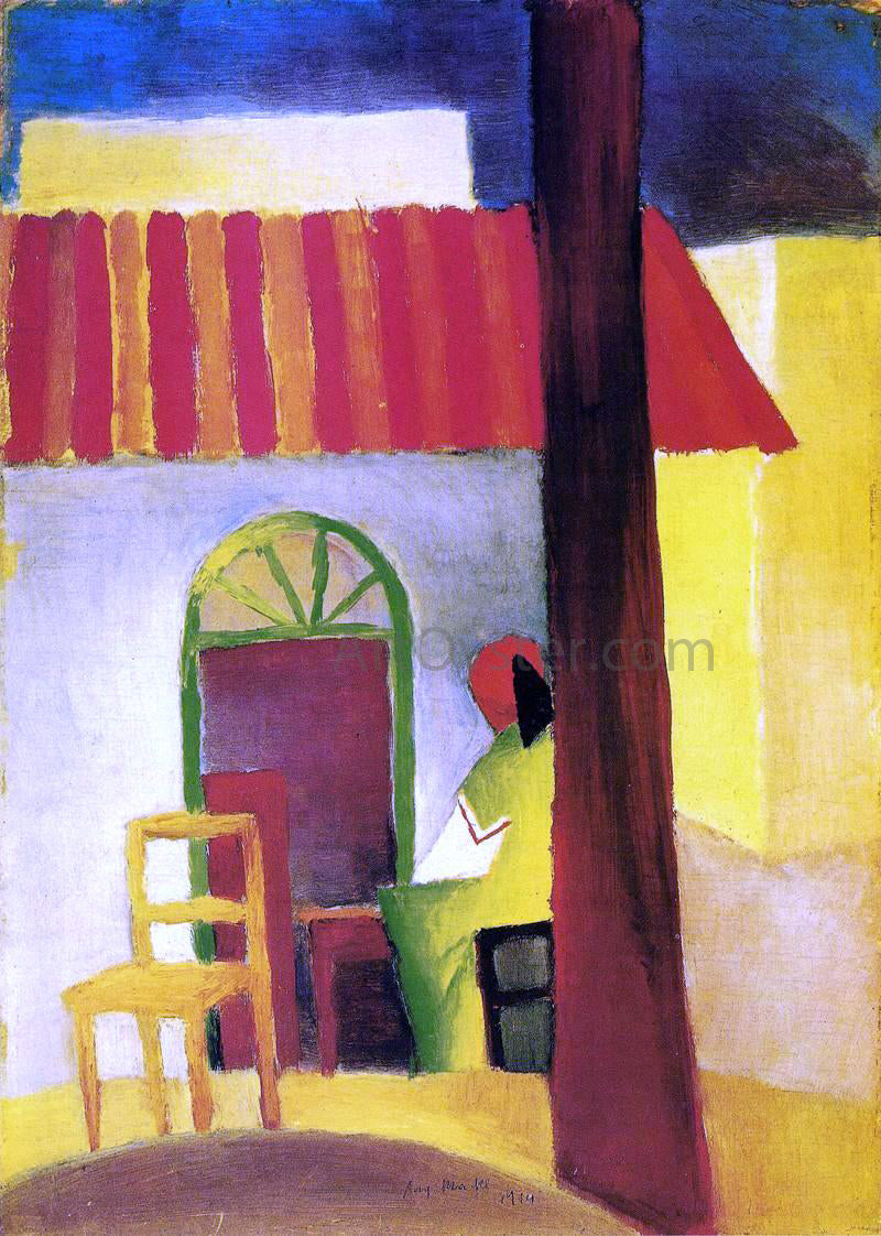  August Macke Turkish Cafe I - Canvas Print