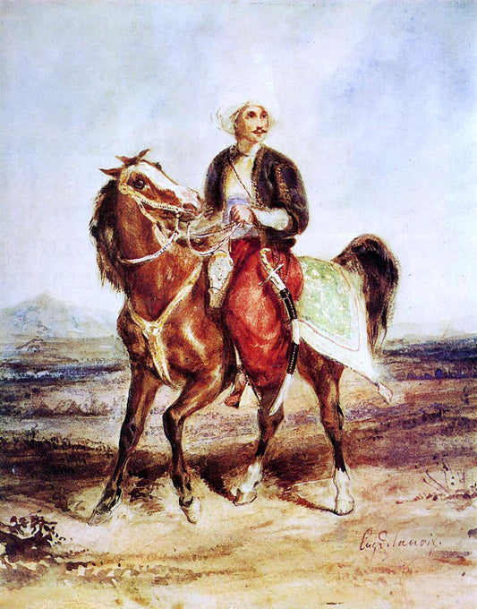  Eugene Delacroix Turkish Horseman - Canvas Print