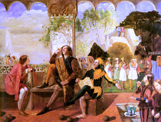  Walter Howell Deverell Twelfth Night, Act II, Scene IV - Canvas Print