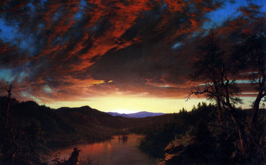  Frederic Edwin Church Twilight in the Wilderness - Canvas Print