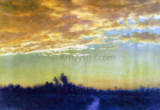  Albert Bierstadt Twilight over the Path - Canvas Print