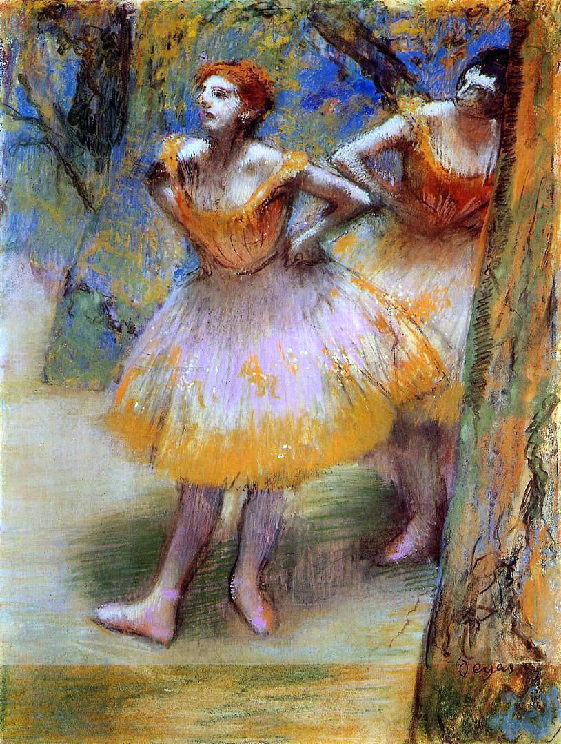  Edgar Degas Two Dancers - Canvas Print