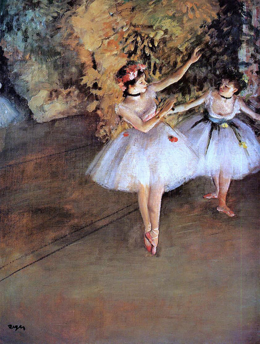  Edgar Degas Two Dancers on Stage - Canvas Print