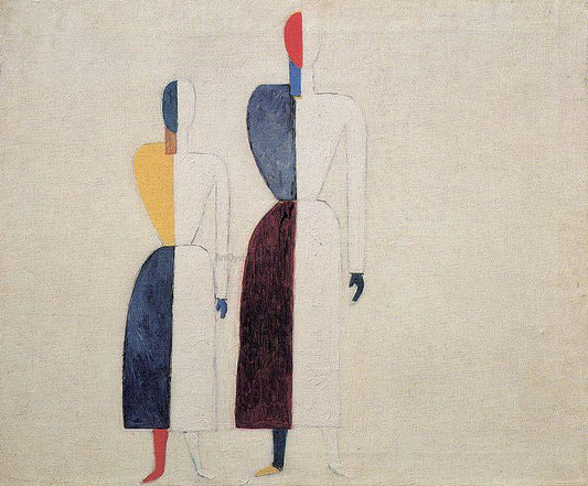  Kazimir Malevich Two Figures - Canvas Print