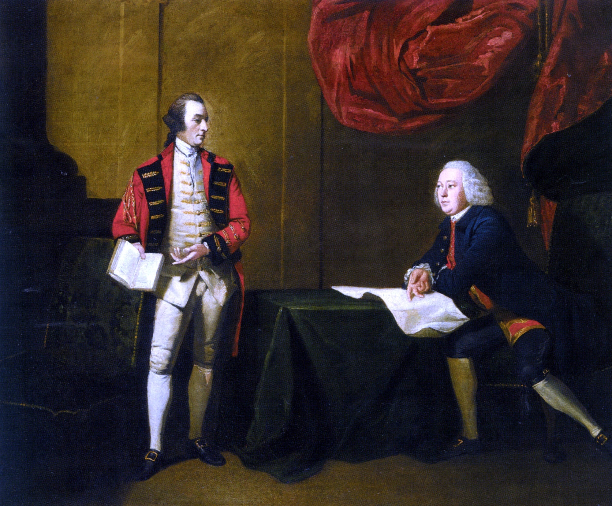 Benjamin Wilson Two Gentlemen Canvas Print – Art MegaMart
