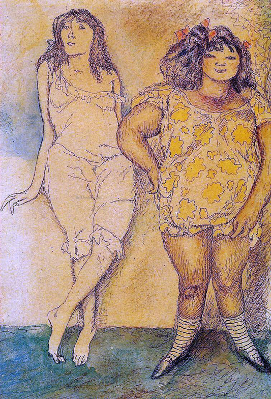  Jules Pascin Two Girls - Canvas Print