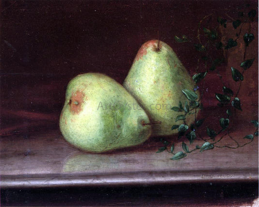  Daniel Folger Bigelow Two Green Pears - Canvas Print