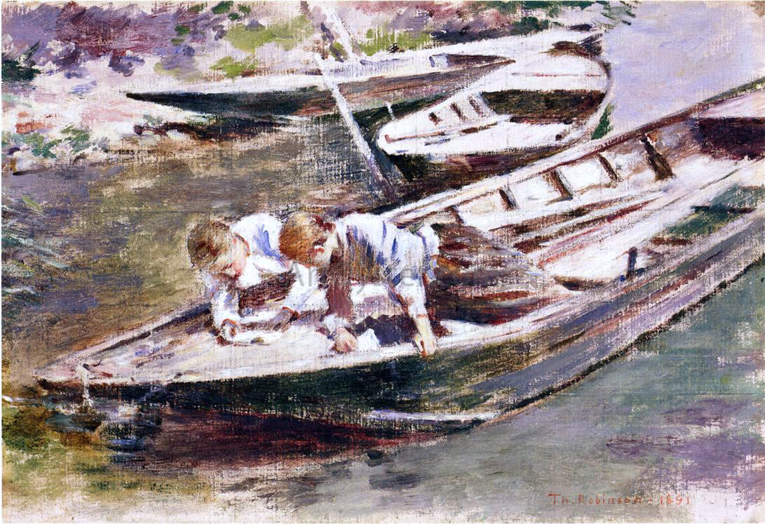  Theodore Robinson Two in a Boat - Canvas Print