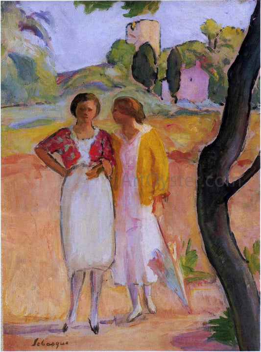  Henri Lebasque Two ladies on a stroll - Canvas Print