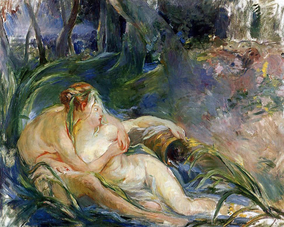  Berthe Morisot Two Nymphs Embracing - Canvas Print