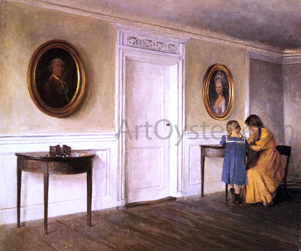  Peter Vilhelm Ilsted Two of the Artist's Daughters At Liselund - Canvas Print