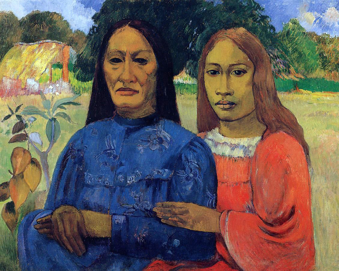  Paul Gauguin Two Women (also known as Mother and Daughter) - Canvas Print