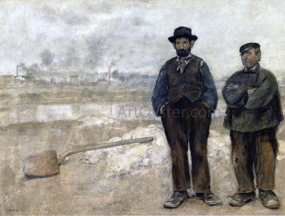  Jean-Francois Raffaelli Two Workmen - Canvas Print