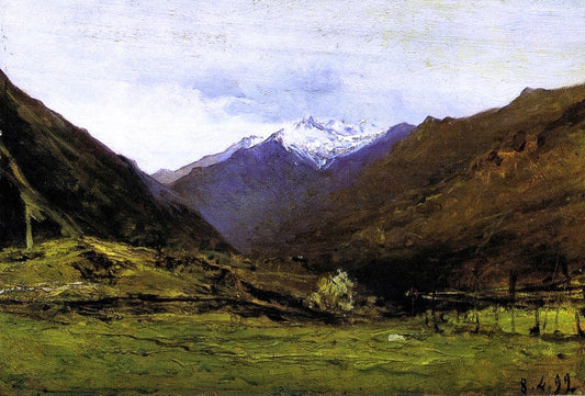  Lorenzo Delleani Ultime nevi - Canvas Print