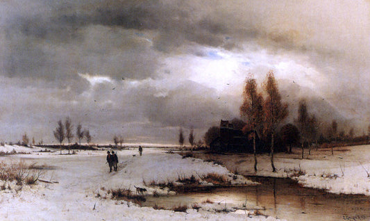  Ludwig Lanckow Under A Winter Sky - Canvas Print