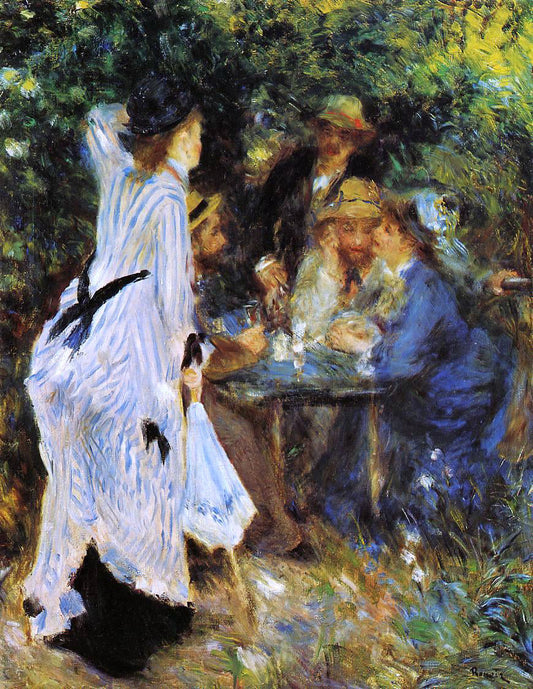 Pierre Auguste Renoir Under the Arbor at the Moulin de la Galette - Canvas Print