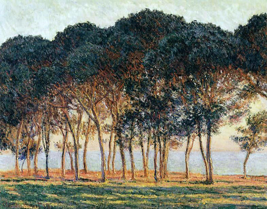  Claude Oscar Monet Under the Pine Trees at the End of the Day - Canvas Print