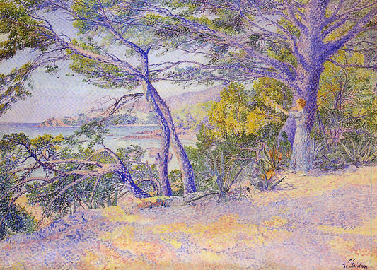  Louis Gaidan Under the Pines at Carqueiranne - Canvas Print