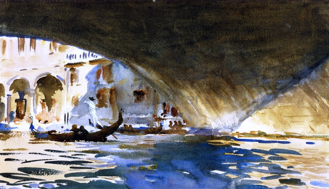  John Singer Sargent Under the Rialto Bridge - Canvas Print