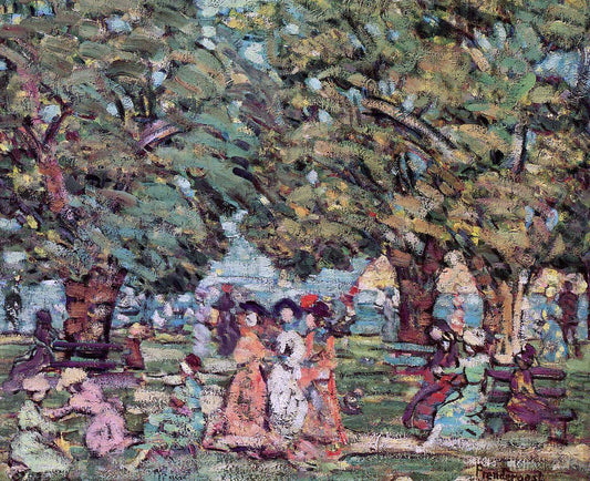  Maurice Prendergast Under the Trees - Canvas Print