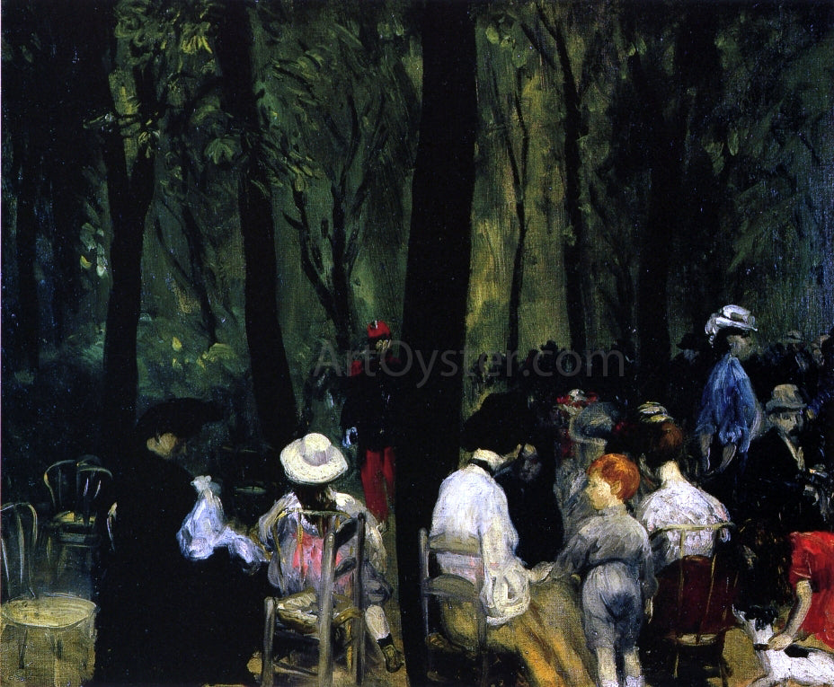  William James Glackens Under the Trees, Luxembourg Gardens - Canvas Print