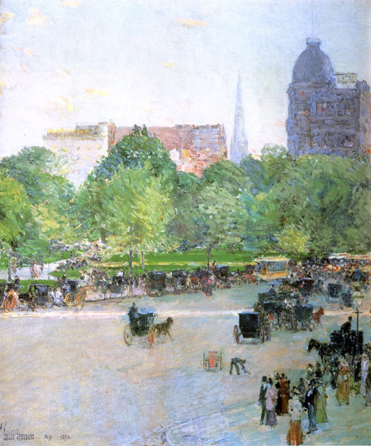  Frederick Childe Hassam Union Square - Canvas Print