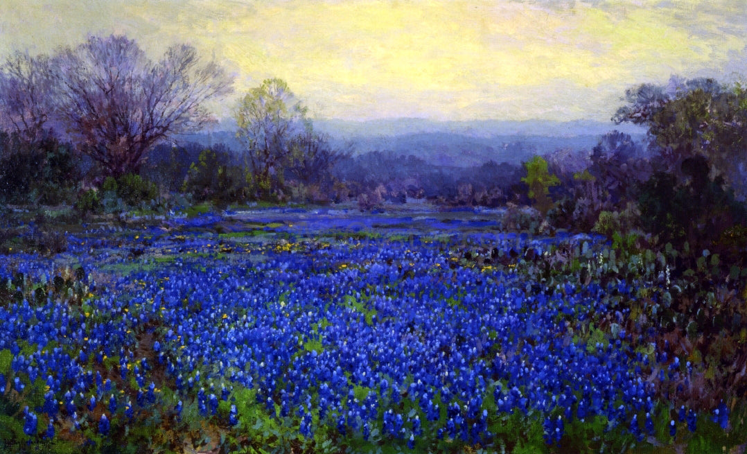  Julian Onderdonk Untitled (also known as Field of Bluebonnets) - Canvas Print