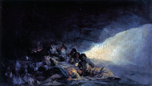  Francisco Jose de Goya Y Lucientes Vagabonds Resting in a Cave - Canvas Print